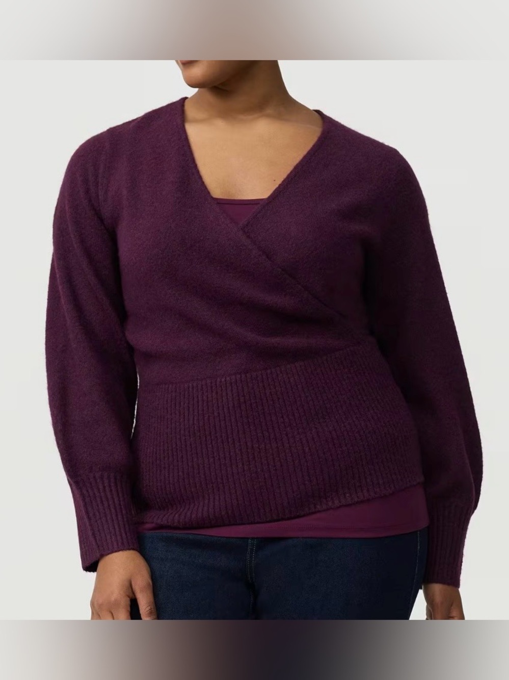 Torrid Vegan Cashmere Surplice Sweater
